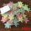 100pcs Home Decor Wall Decals Glow Color Stars Luminous Fluorescent Wall Stickers for Kids Nursery Rooms