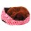 Round Plush Dog Bed House Cat Mat Winter Warm Sleeping Cat Nest Soft Long Plush Dog Basket Pet Cushion Portable Pets Dogs Supply
