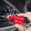 Portable Car Safety Hammer Spring Type Escape Hammer Window Breaker Punch Seat Belt Cutter Hammer Key Chain