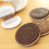 Women Girl Chocolate Cookie Mini Pocket Mirror With Comb Princess Portable Sandwich Biscuit Shape Makeup Cosmetic Folding Mirror