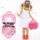 Baby Girl Pretend Play Simulation Cosmetic Makeup Handbag Toys For Girls Children Educational Toys Birthday Gift Rosy Pink Bag