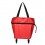 Red foldable shopping trolley with wheels foldable suitcase luggage bag light trolley
