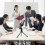 Professional  Stereo Microphone Wired Broadcast Studio Mic with Tripod Holder Stand for  Desktop PC video conference