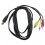 USB Male A to 3 RCA Adapter