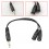 2*3.5mm female to 3.5mm male cable