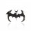 3D bat metal universal sticker car logo