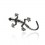 3D gecko metal universal sticker car logo