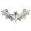 3D bats metal mark sticker