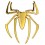 3D spider metal mark sticker