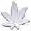 3D leaves mark sticker