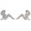 3D woman mark sticker