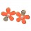 Flower Shaped Earrings With Diamonds