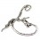 Silver Dragon Shape Earring