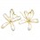 Yellow Frame Flower Shape Earrings