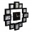 Fashion Wall Clock Home Deco With 12 Black Photo Framd