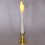 White Base and Yellow Flame LED Slim Candle