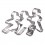 Stainless Steel Kung Fu Fighting Ninja Cookie Cutter Set 3PCS