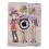 Fashionn Cartoon Rotating PU Shell Winter Date Grils Leather Cases for iPad 2 3 4