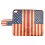 USA flag PU case for iPhone 4