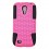 2 in 1 Dream Mesh TPU+PC Combination Case For Samsung Galaxy S4 mini i9190 (pink)