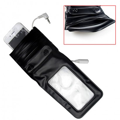 cellphone pouch with audio cable
