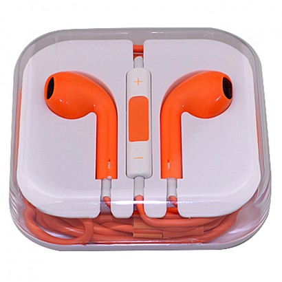 orange earphone